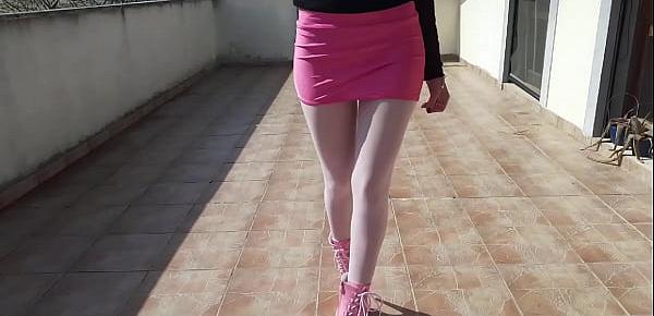  Laura on Heels amateur 2021. Walk outside in 8 inches heels